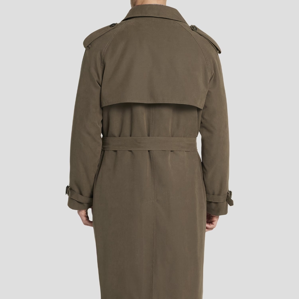 NWT London Fog Brown Double-Breasted Trench Coat - Picture 5 of 16